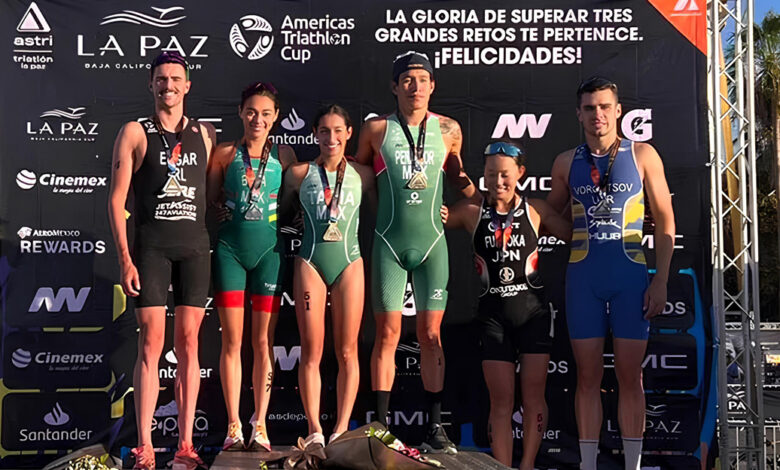 Más de 1,100 atletas compitieron en el malecón de La Paz, con México dominando las categorías élite del Triatlón AsTri 2024 - Baja California Sur, México - Noticias